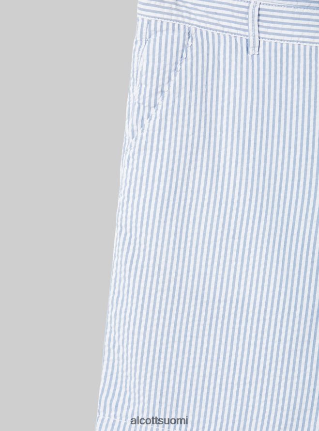 vaatetus fi Alcott miehet raidalliset puuvilla-bermuda-shortsit az3 azurre valo HL28P0608