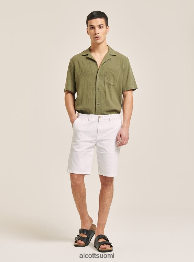 vaatetus fi Alcott miehet tavalliset twill-bermuda-shortsit sininen laivasto HL28P01064