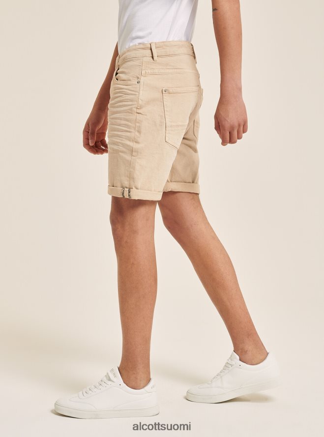 vaatetus fi Alcott miehet vaate värjätty joustava puuvilla twill bermuda shortsit bg3 beige valo HL28P01129