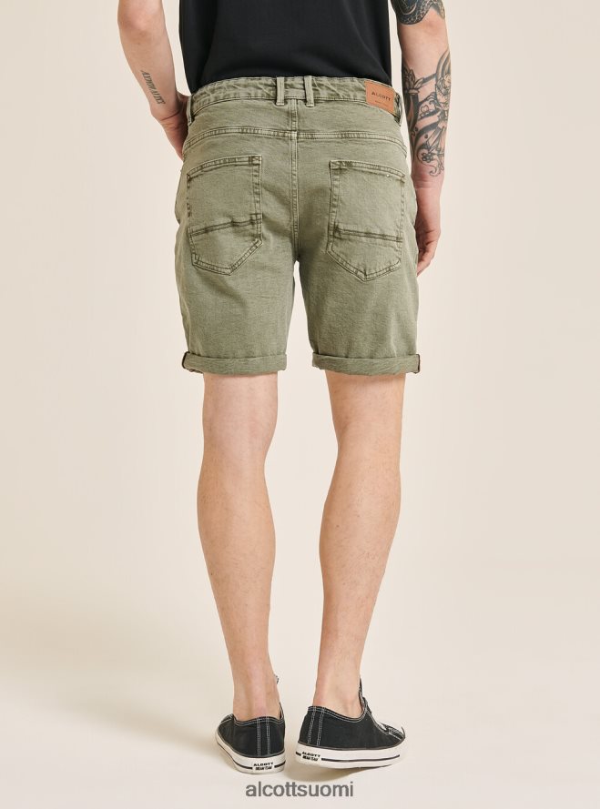 vaatetus fi Alcott miehet vaate värjätty joustava puuvilla twill bermuda shortsit bg3 beige valo HL28P0978