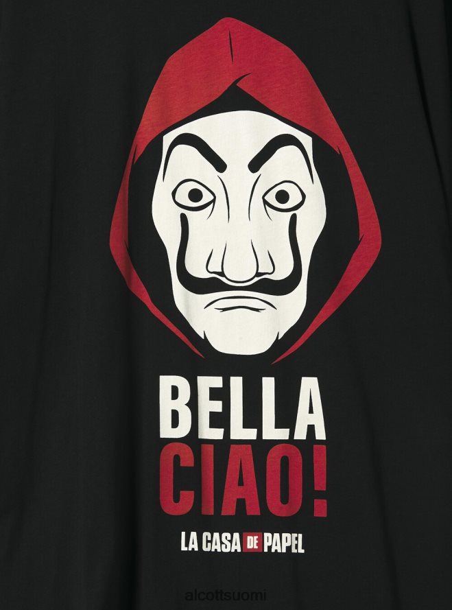 vaatetus fi Alcott miehet la casa de papel t-paita bk1 musta HL28P0942