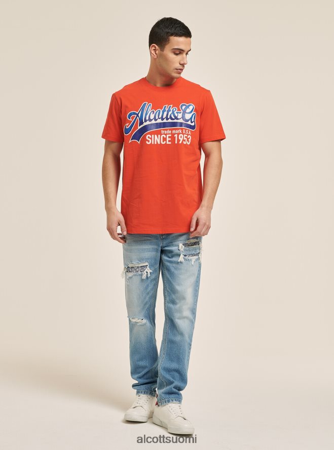 vaatetus fi Alcott miehet logopainatus t-paita sininen HL28P01199