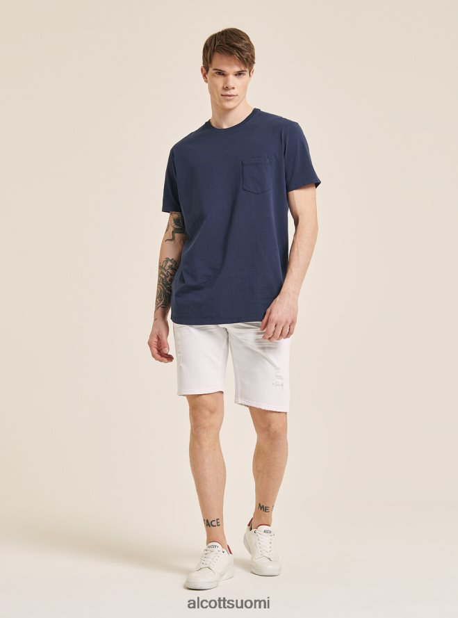 vaatetus fi Alcott miehet maglietta girocollo con taschino cotone c0214 sininen HL28P01031
