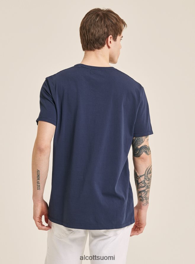 vaatetus fi Alcott miehet maglietta girocollo con taschino cotone c0214 sininen HL28P01031