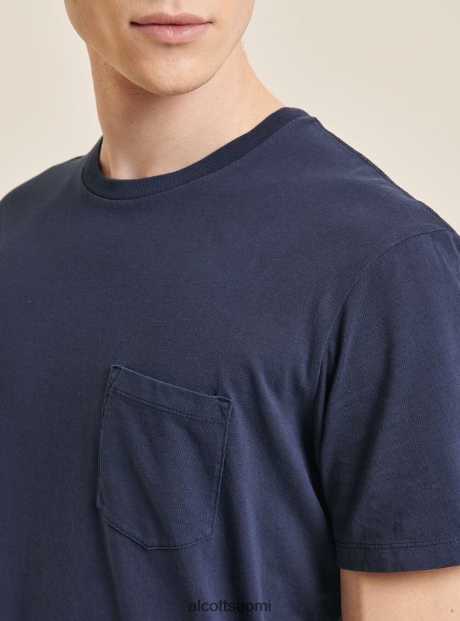 vaatetus fi Alcott miehet maglietta girocollo con taschino cotone c0214 sininen HL28P01031