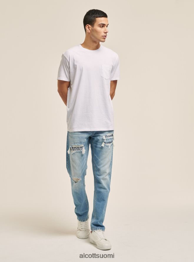 vaatetus fi Alcott miehet maglietta girocollo con taschino cotone c0214 sininen HL28P01059