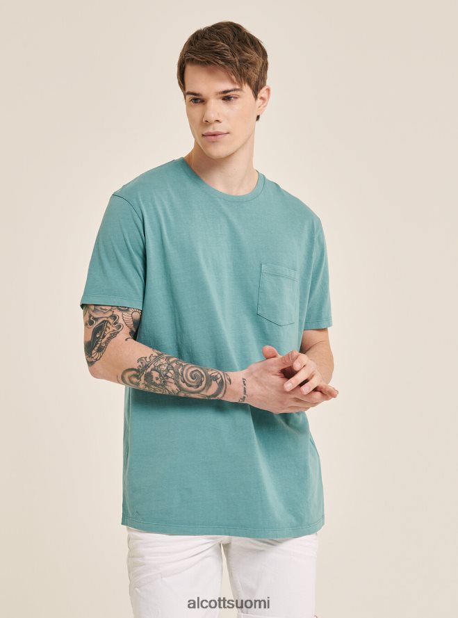 vaatetus fi Alcott miehet maglietta girocollo con taschino cotone c0214 sininen HL28P0938