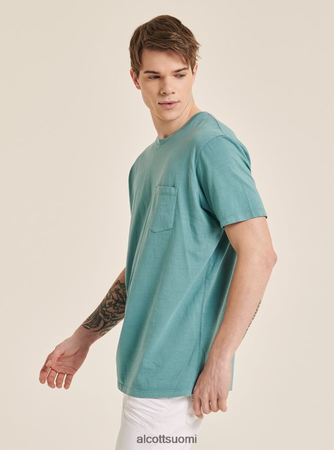 vaatetus fi Alcott miehet maglietta girocollo con taschino cotone c0214 sininen HL28P0938