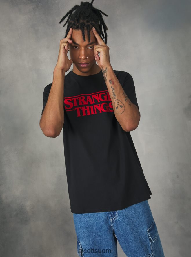 vaatetus fi Alcott miehet outoja asioita t-paita bk1 musta HL28P01136