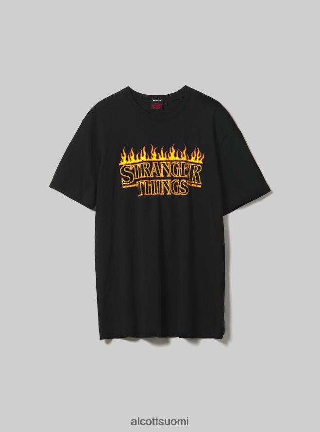 vaatetus fi Alcott miehet outoja asioita t-paita bk1 musta HL28P0766