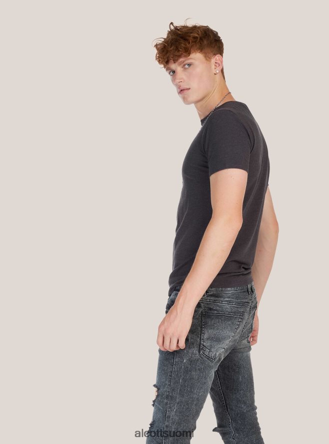 vaatetus fi Alcott miehet painettu t-paita musta HL28P0859