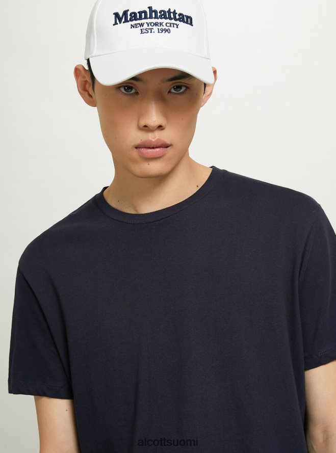 vaatetus fi Alcott miehet perus puuvillainen t-paita valkoinen HL28P0679