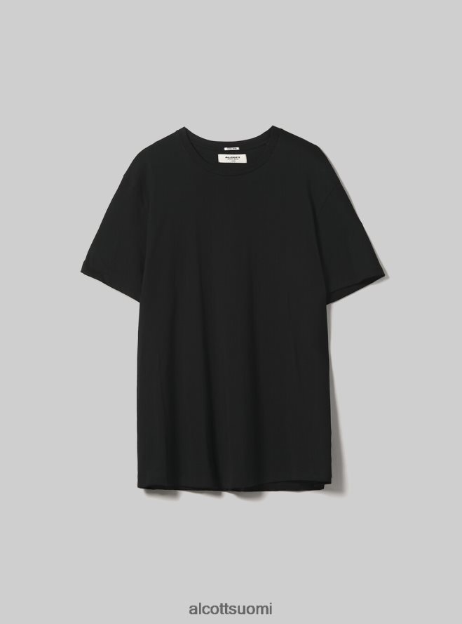 vaatetus fi Alcott miehet puuvillainen pyöreäkauluksinen t-paita bk1 musta HL28P0668