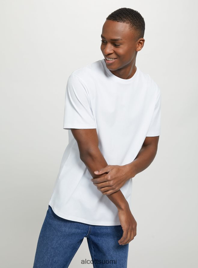 vaatetus fi Alcott miehet puuvillainen pyöreäkauluksinen t-paita wh2 valkoinen HL28P0598