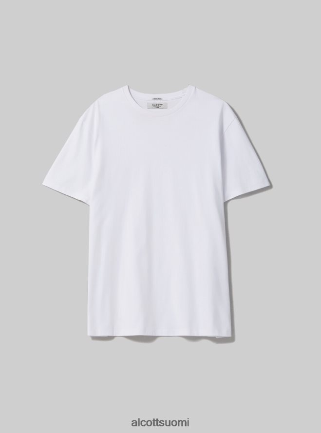 vaatetus fi Alcott miehet puuvillainen pyöreäkauluksinen t-paita wh2 valkoinen HL28P0598