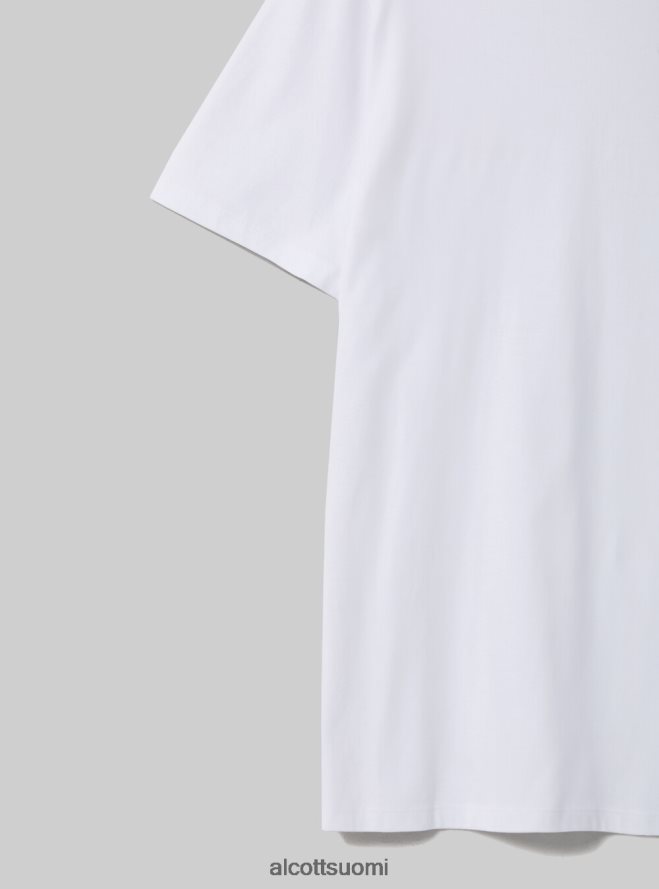 vaatetus fi Alcott miehet puuvillainen pyöreäkauluksinen t-paita wh2 valkoinen HL28P0598