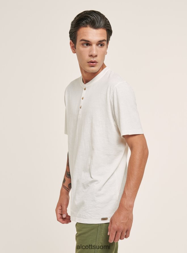 vaatetus fi Alcott miehet puuvillainen serafino t-paita luonnonvalkoinen HL28P0731