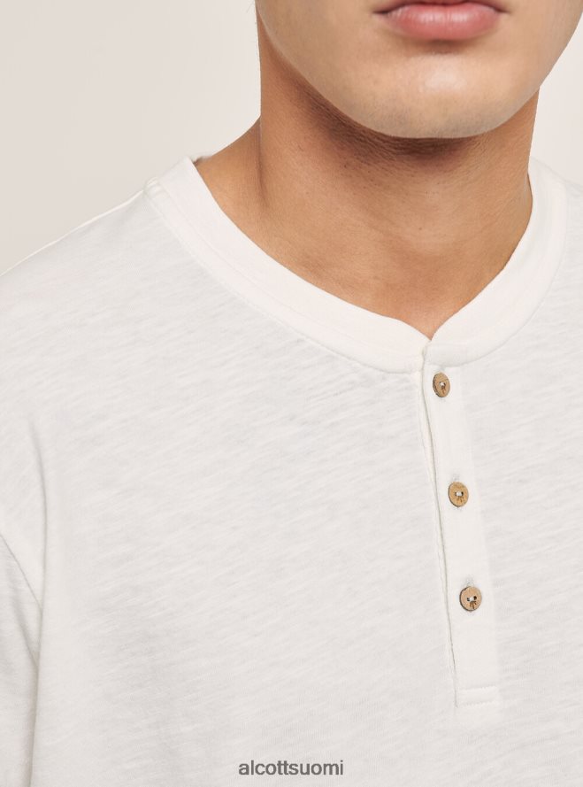 vaatetus fi Alcott miehet puuvillainen serafino t-paita luonnonvalkoinen HL28P0731