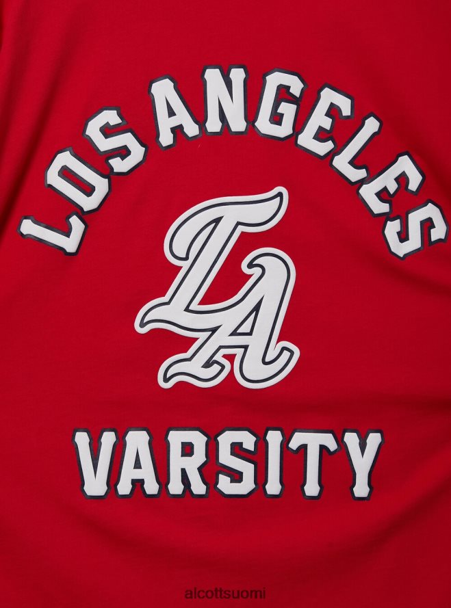 vaatetus fi Alcott miehet puuvillainen t-paita, jossa yliopistomerkki c0020 luonnonvalkoinen HL28P0991