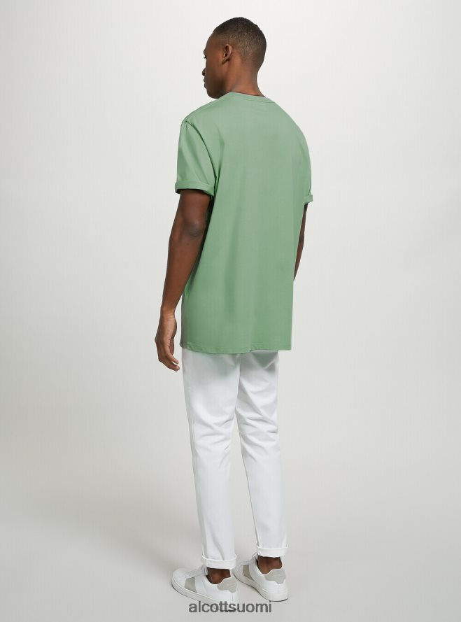 vaatetus fi Alcott miehet pyöreä kaula-aukkoinen puuvillainen t-paita wh2 valkoinen HL28P0930