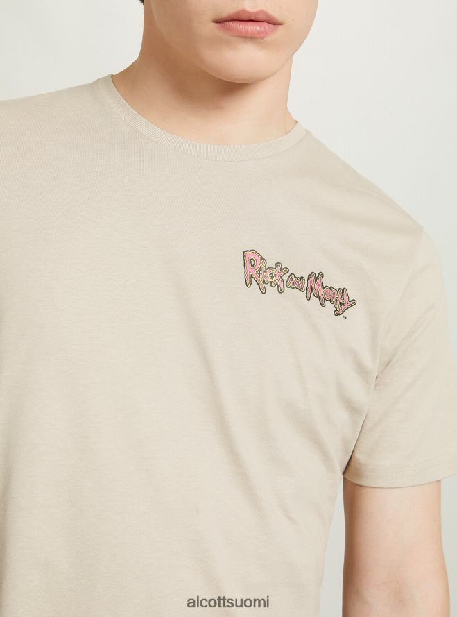 vaatetus fi Alcott miehet rick and morty t-paita bg2 beige keskikokoinen HL28P0923