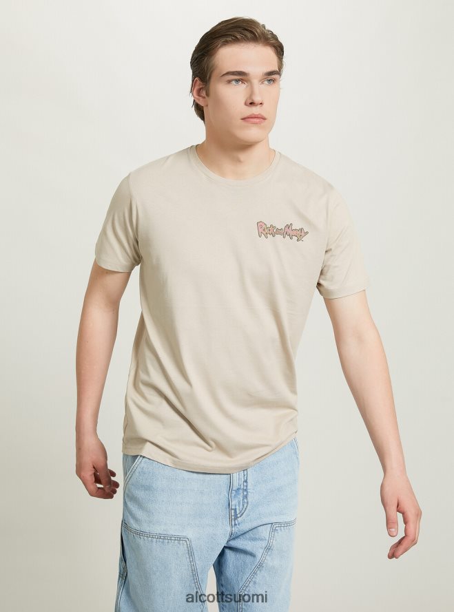 vaatetus fi Alcott miehet rick and morty t-paita bg2 beige keskikokoinen HL28P0923