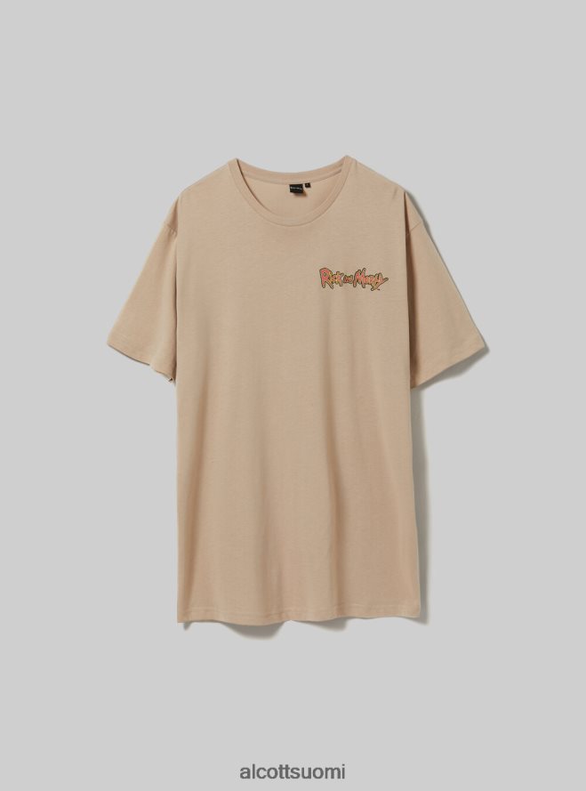 vaatetus fi Alcott miehet rick and morty t-paita bg2 beige keskikokoinen HL28P0923
