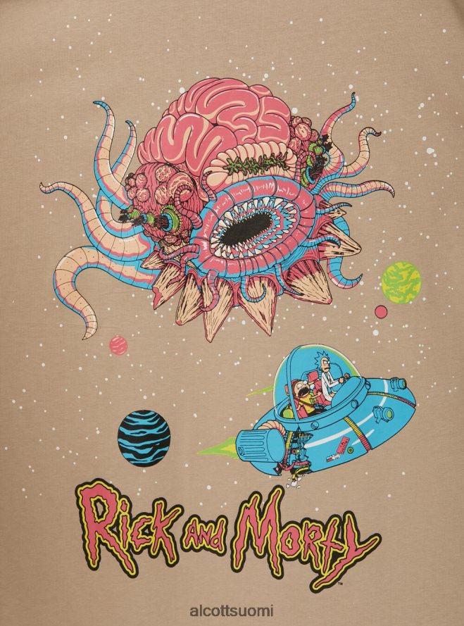 vaatetus fi Alcott miehet rick and morty t-paita bg2 beige keskikokoinen HL28P0923