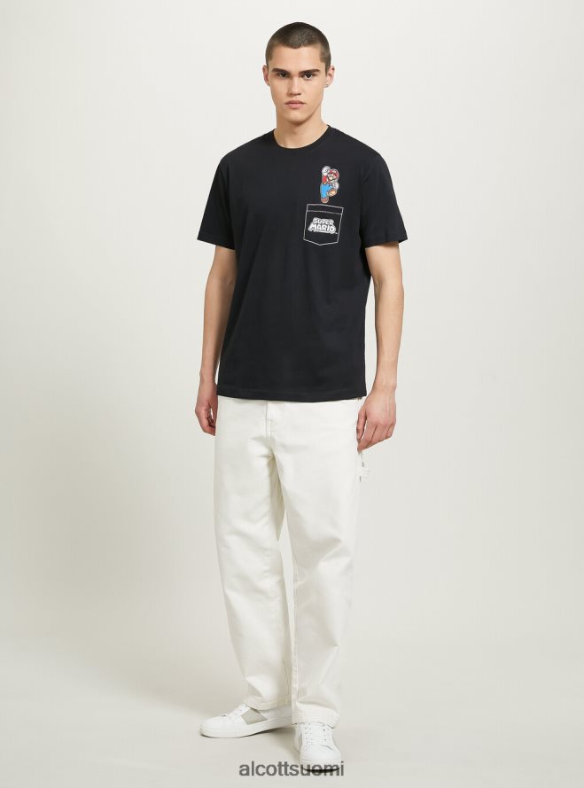 vaatetus fi Alcott miehet super mario t-paita bk1 musta HL28P0674
