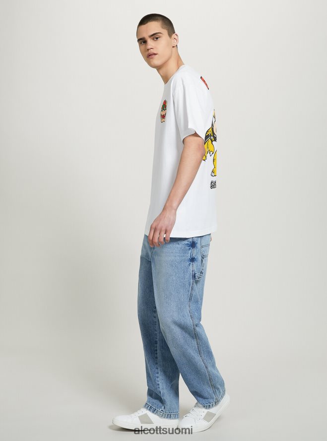 vaatetus fi Alcott miehet super mario t-paita wh3 valkoinen HL28P0673