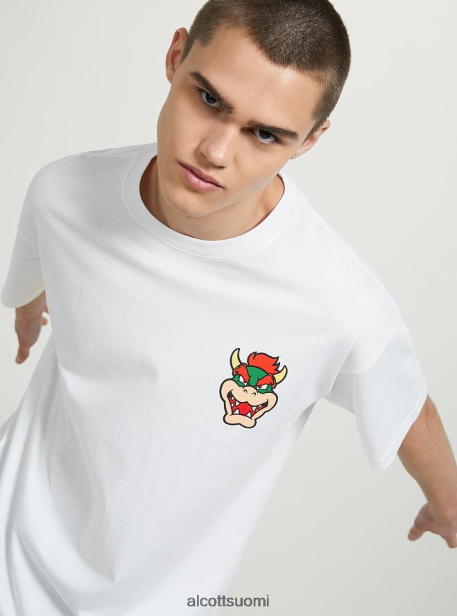 vaatetus fi Alcott miehet super mario t-paita wh3 valkoinen HL28P0673