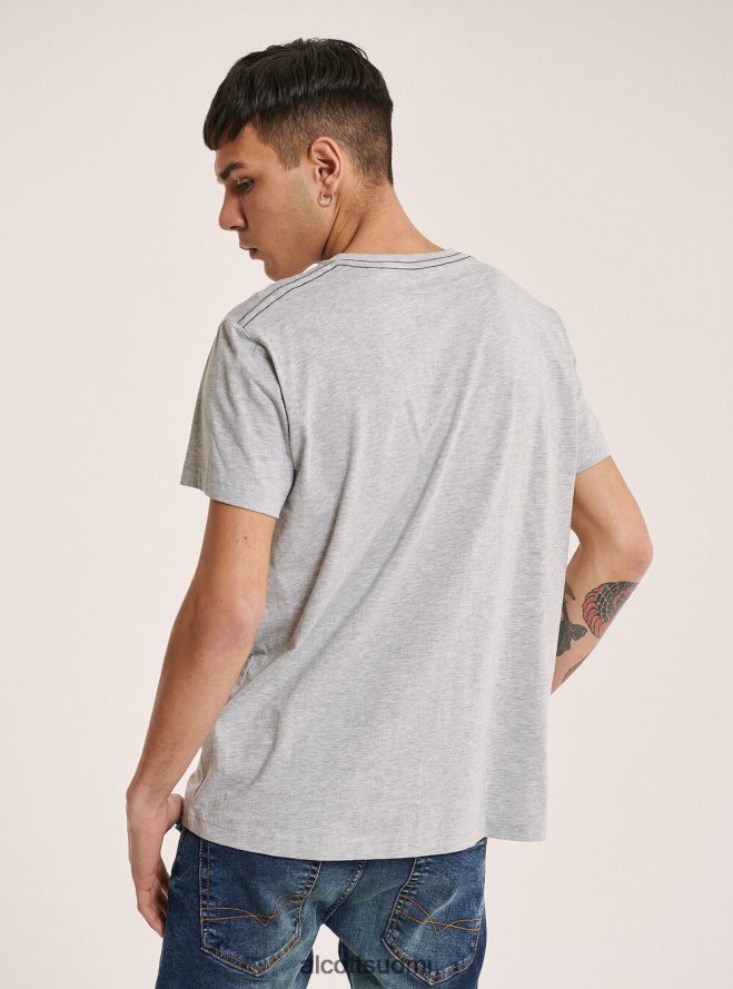 vaatetus fi Alcott miehet t-paita, jossa edessä painettu logo musta HL28P0932