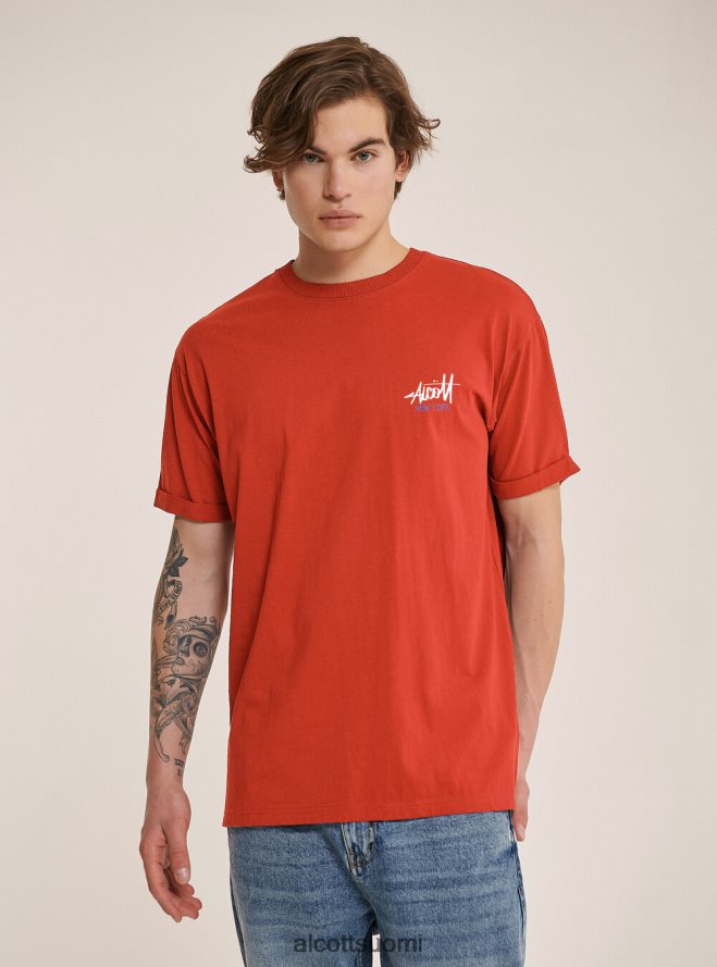 vaatetus fi Alcott miehet t-paita kontrastiprintillä edessä musta HL28P0834