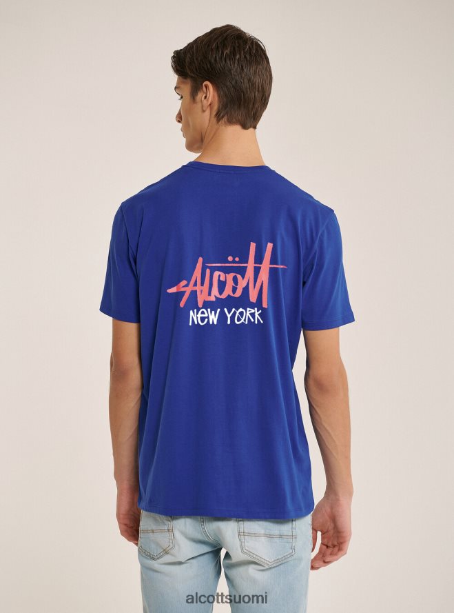 vaatetus fi Alcott miehet t-paita kontrastiprintillä edessä musta HL28P0849