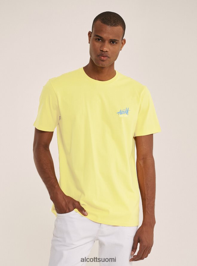 vaatetus fi Alcott miehet t-paita kontrastiprintillä edessä musta HL28P0948