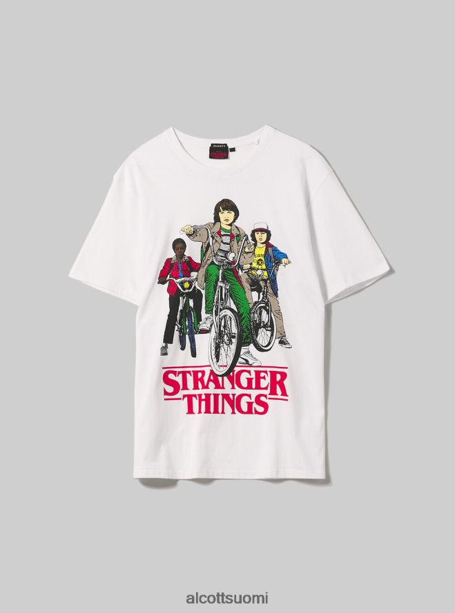 vaatetus fi Alcott miehet t-paita licenza vieraita asioita wh3 valkoinen HL28P01175