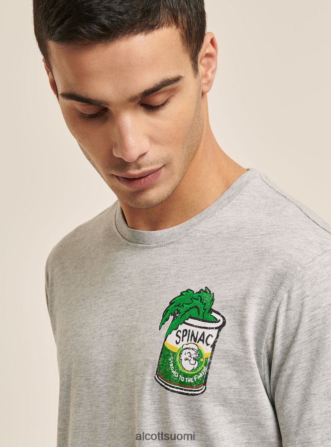 vaatetus fi Alcott miehet t-paita popeye vaaleanharmaa melansi HL28P01054