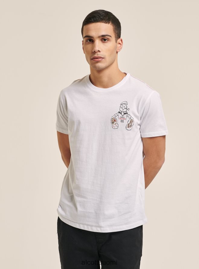 vaatetus fi Alcott miehet t-paita popeye valkoinen HL28P01007