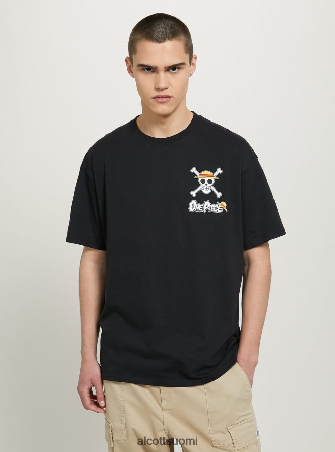 vaatetus fi Alcott miehet yksiosainen t-paita bk1 musta HL28P0640