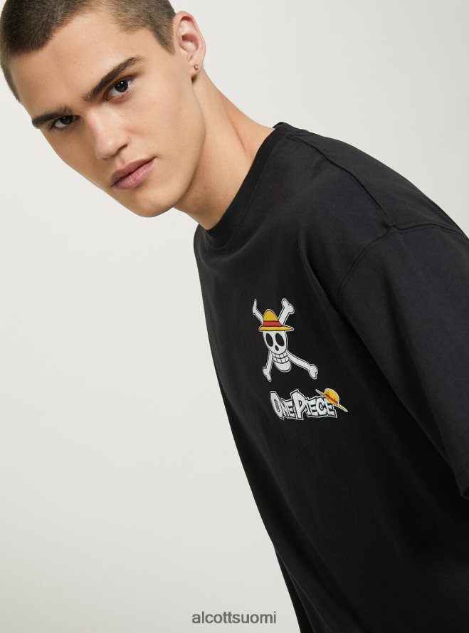 vaatetus fi Alcott miehet yksiosainen t-paita bk1 musta HL28P0640