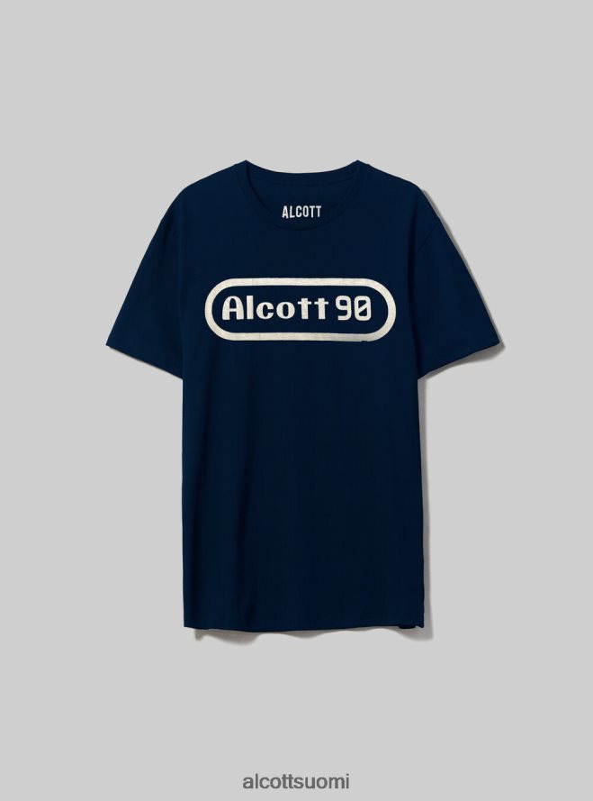 vaatetus fi Alcott miehet ylisuuri puuvillakuvioinen t-paita sininen laivasto HL28P0738