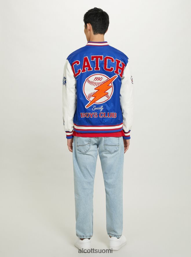 vaatetus fi Alcott miehet Yliopiston bomber-takki, jossa on paikka ry1 royale tumma HL28P0863