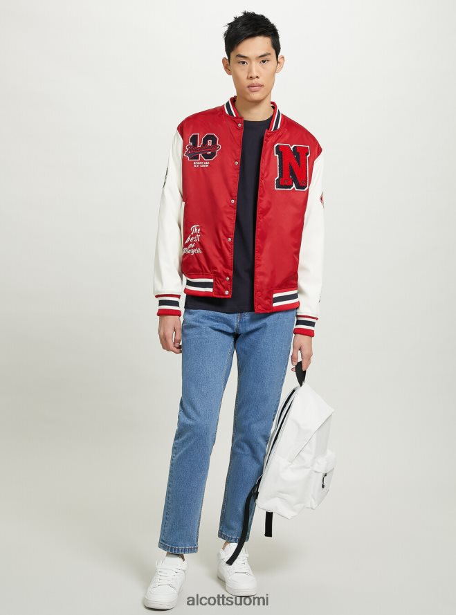 vaatetus fi Alcott miehet Yliopiston bomber-takki, jossa on paikka ry1 royale tumma HL28P0864