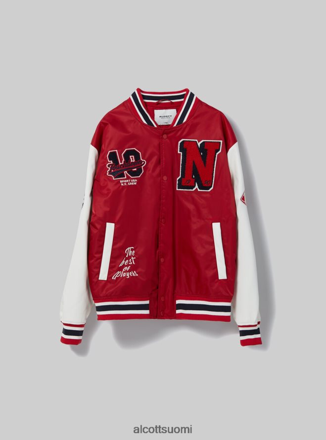 vaatetus fi Alcott miehet Yliopiston bomber-takki, jossa on paikka ry1 royale tumma HL28P0864