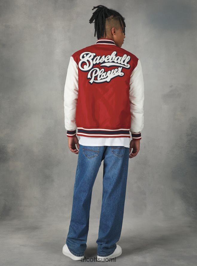 vaatetus fi Alcott miehet college-tyylinen bomber-takki kierrätetyllä pehmusteella bk1 musta HL28P0821