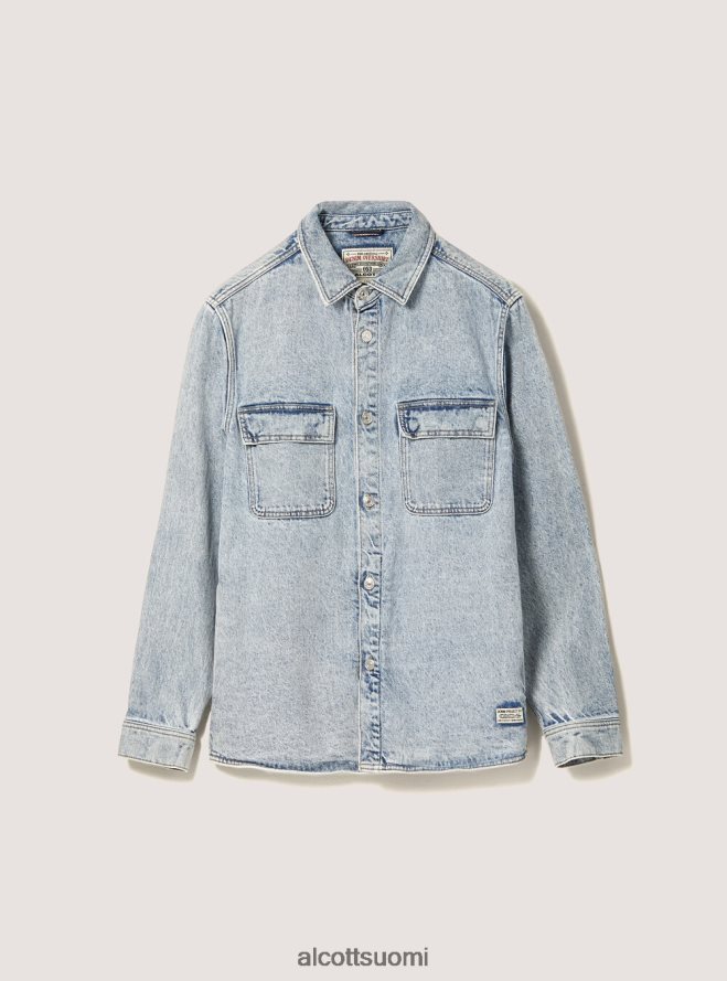 vaatetus fi Alcott miehet denim paita takki d006 taivaansininen HL28P01043