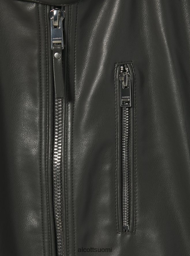 vaatetus fi Alcott miehet eko-nahkainen vetoketjullinen takki musta HL28P01153