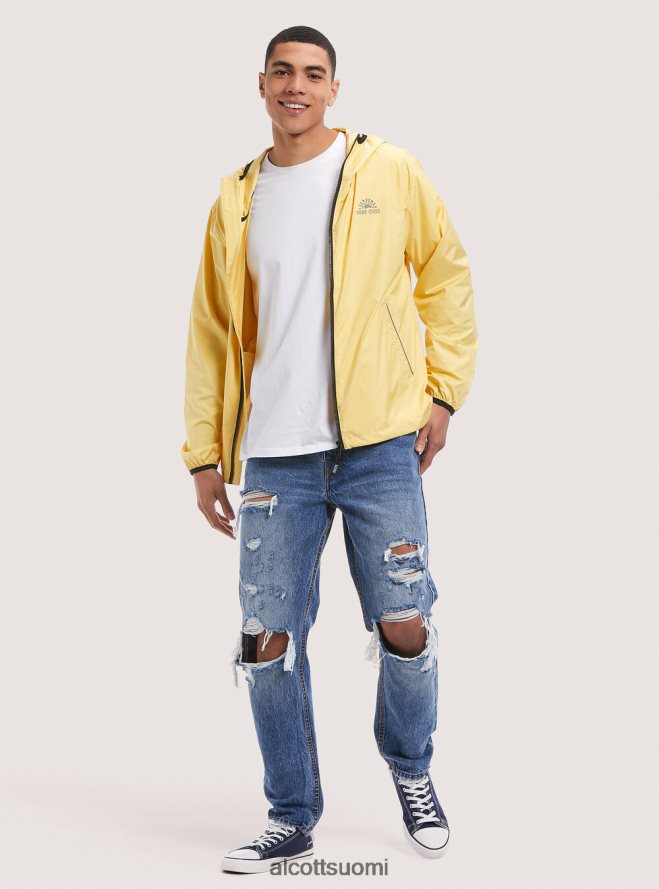 vaatetus fi Alcott miehet kevyt tuulenpitävä takki c837 keltainen HL28P0740
