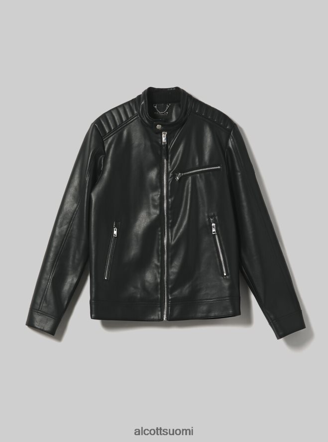 vaatetus fi Alcott miehet nahkainen biker-takki bk1 musta HL28P0753