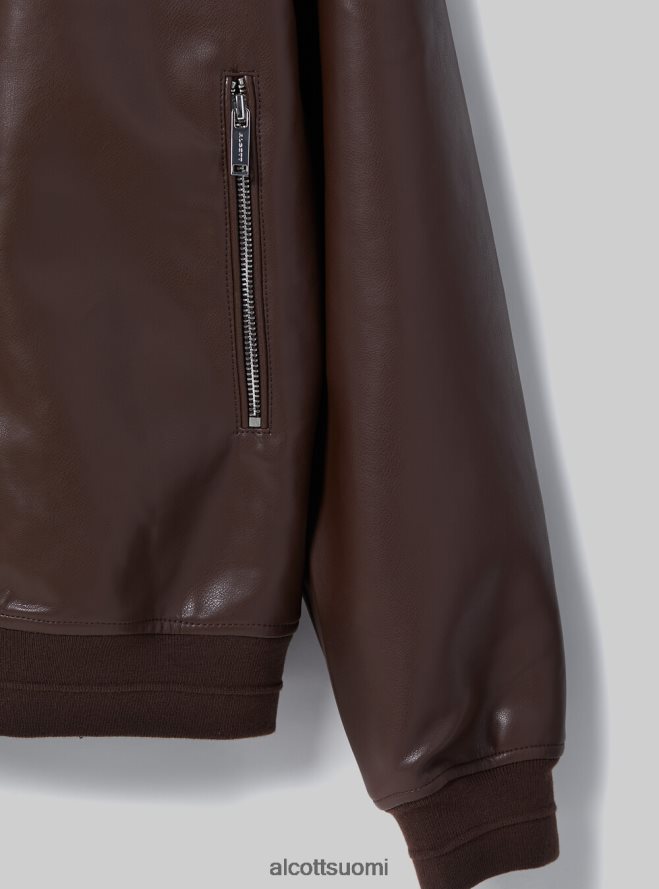 vaatetus fi Alcott miehet nahkainen bomber-takki bk1 musta HL28P0787